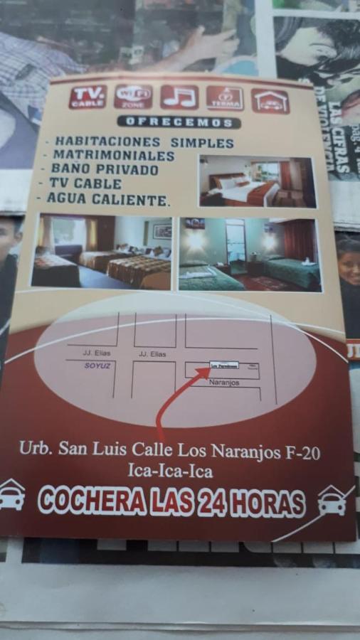 Hospedaje Los Paredones Ica Exterior photo